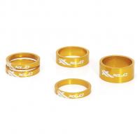 Проставочные кольца, XLC AS-A02,  1 1/8", золотые